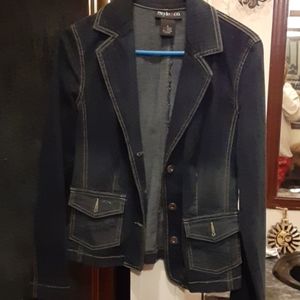 Blue Jean blazer. Make offer